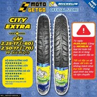 [MTVV] CẶP VỎ LỐP xe máy MICHELIN CITY EXTRA 2.25-17 (~60) & 2.50-17 (~70) TT Xài Ruột Dream Wave FU Sirius Cub END