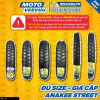 [MTVV] CẶP VỎ LỐP xe máy MICHELIN ANAKEE STREET đủ size xe ga xe số 2.22 2.50 80 90 100 17 14 END