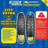 [MTVV] CẶP VỎ LỐP xe máy MICHELIN CITY EXTRA 90/90-14 & 110/80-14 TL PCX END