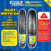 [MTVV] CẶP VỎ LỐP xe máy MICHELIN PILOT MOTO GP 70/90-17 & 90/80-17 TL Không Ruột Dream Wave FU Sirius Cub Satria END