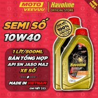 [MTVV] Dầu nhớt số CALTEX HAVOLINE SEMI SUPER 4T 10W40 [ 800ml & 1 Lít ] Bán tổng hợp END