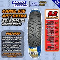 [MTVV] Vỏ lốp xe máy CAMEL Racing 638 Gai City Extra 80/90-14 TL END