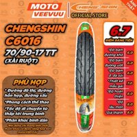 [MTVV] Vỏ lốp xe máy CHENGSHIN 70/90-17 TT C6016 Trước Wave RS (Lốp xài ruột) END