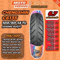 [MTVV] Vỏ lốp xe máy CHENGSHIN C 6135 100/80-14 TL END