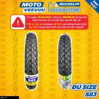 [MTVV] Vỏ lốp xe máy MICHELIN 3.50-10 3.50-8 S83 Vespa cổ END