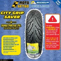 [MTVV] Vỏ lốp xe máy MICHELIN 120/70-12 TL CITY GRIP SAVER END