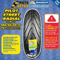 [MTVV] Vỏ lốp xe máy MICHELIN 180/55 ZR 17 TL Pilot Street Radial ( 180/55-17 ) END