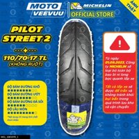 [MTVV] Vỏ lốp xe máy MICHELIN 110/70-17 TL Pilot Street 2 END