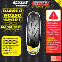 [MTVV] Vỏ lốp xe máy PIRELLI 100/80-14 TL Diablo Rosso Sport END