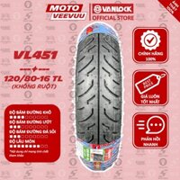 [MTVV] Vỏ lốp xe máy VANLOCK 120/80-16 TL VL451 xe SH Shark Medley Lốp không ruột END