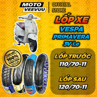 [MTVV] Vỏ lốp xe máy xe VESPA Primavera 3V i.e CÁC HÃNG Size zin Trước 110/70-11 Sau 120/70-11 và Size Độ END