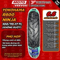 [MTVV] Vỏ lốp xe máy YOKOHAMA 100/70-17 TL R800 Ninja END