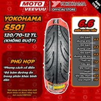 [MTVV] Vỏ lốp xe máy YOKOHAMA 120/70-12 TL S501 END