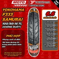 [MTVV] Vỏ lốp xe máy YOKOHAMA 100/80-16 TL F333 SAMURAI END