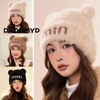 Mũ ấm DADOMYD, Mũ len dày tai gấu, Giữ ấm chống lạnh Mũ bảo vệ tai ngoài trời mùa đông