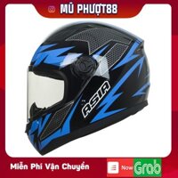 Mũ Asia M136 v13- tem 46 vàng - Mũ bảo hiểm trùm đầu Asia MT136