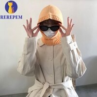 Mũ Balaclava MARTIN1, Mũ Chui Đầu Dệt Kim Mềm Mại Ấm Áp, Hoạt Hình Dày Chống Gió Bịt Tai Mùa Đông Khăn Cổ Trượt Tuyết