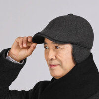 Mũ bấm dạ có tai che ấm mùa đông,nón mỏ vịt ông già cao cấp,mũ berret xịn có sẵn