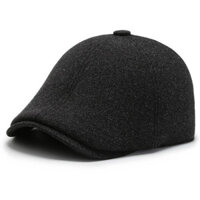 Mũ bấm dạ ,nón beret DA có tai che ấm mùa đông,nón mỏ vịt ông già cao cấp,mũ berret xịn có sẵn