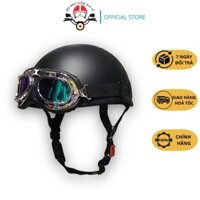 Mũ Bảo Hiểm 1/2 Camry, nón cao cấp kèm kính phi công, kính UV, nhiều hình cute Freesize (55-59cm)