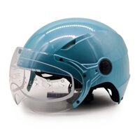 Mũ Bảo Hiểm 12 Đầu Có Kính Protec VIC, Mẫu Kính Mới, An Toàn, Chắc Chắn, Thời Trang - Hàng Chính Hãng - Size L - Xanh Michelin