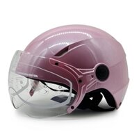 Mũ Bảo Hiểm 12 Đầu Có Kính Size Lớn Protec VIC, Mẫu Kính Mới, An Toàn, Chắc Chắn, Thời Trang - Hàng Chính Hãng - Size XL - Hồng
