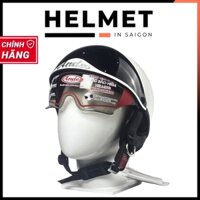 Mũ bảo hiểm 1/2 đầu kính âm ANDES 3S139 - MBH nửa đầu giấu kính cứng cáp, chịu va đập mạnh