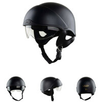 Mũ Bảo Hiểm 1/2 Đầu Kính Âm Lót Tháo Rời - Asia MT268 Nhám – Vòng  đầu 55-58cm – Hàng chính hãng – Bảo hành 12 tháng