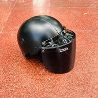 Mũ bảo hiểm 1/2 Gắn Kính BoGo , freesize (53-58cm)