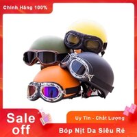 Mũ Bảo Hiểm 1/2 nón bảo hiểm nửa đầu trơn màu sắc đa dạng chịu lực tốt chính hãng đảm bảo an toàn