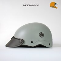 Mũ bảo hiểm 1/2 TRUMP xám thời trang trẻ FREE SIZE dành cho nam nữ