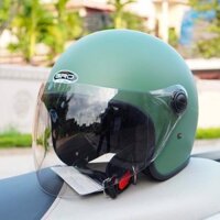 Mũ Bảo Hiểm 3 4 Đầu GRO Có Kính , Khóa Kim Loại, Sơn Phủ Bóng, Kính Khói Chống Lóa Tia Uv ĐI Đêm Được - Bh 12 Tháng
