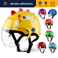 Mũ Bảo Hiểm 3 đến 10 tuổi Asia MT-103KS Sừng Bé Trai Gái, Nón Bảo Hiểm Trẻ Em Chính Hãng BH 12 Tháng