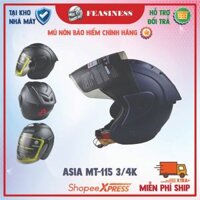 Mũ bảo hiểm 3/4 Asia MT-115 chính hãng,bảo hành 12 tháng,nón bảo hiểm form gọn