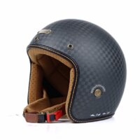 Mũ Bảo Hiểm 34 BULLDOG HELI CARBON - Đen nhám rubik - L