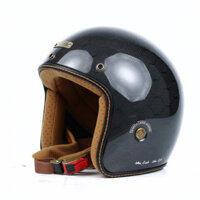 Mũ Bảo Hiểm 34 BULLDOG HELI CARBON - Đen bóng  - M