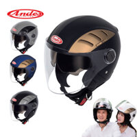 Mũ Bảo Hiểm 3/4 Đầu Andes 219- 219C- 3s219C có 2 kính mới 2024 chính hãng cho nam nữ đi xe máy 55