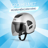 MŨ BẢO HIỂM 3/4 đầu GRO Helmet VO có kính, kiểu dáng Honda trẻ trung cho nam và nữ