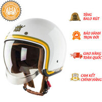 Mũ Bảo Hiểm 34 Đầu Kính Âm Royal M139 Thời Thượng, Hiện Đại - L - V10 Trắng Bóng