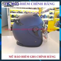 Mũ bảo hiểm 3/4 GRS A370 Tím than nhám [ Chính Hãng ]