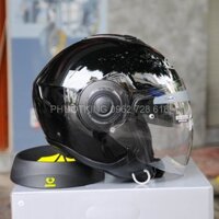 Mũ Bảo Hiểm 3/4 HJC I40N Solid 2 Kính Đen Bóng