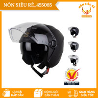 Mũ Bảo Hiểm 3/4 M68 Có 2 Kính Chính Hãng - Nón Bảo Hiểm 2 Kính Bảo Hành 12 Tháng Phù Hợp Nam Nữ Đi Phượt
