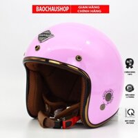 Mũ bảo hiểm 3/4 Napoli Sh Ruby - New (màu hồng)