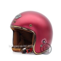 Mũ bảo hiểm 3/4 Napoli Sh Ruby - New (đỏ đô)