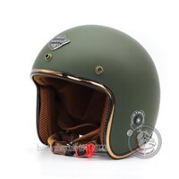 Mũ bảo hiểm 3/4 Napoli Sh Ruby - New (màu rêu)