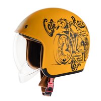 Mũ bảo hiểm 34 Royal M139 Kính Âm - Nhiều Màu - Phong Cách Cổ Điển - V7 Cafe Race Vàng Nhám - M