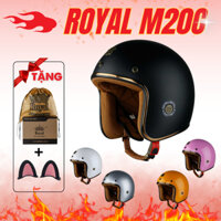 Mũ bảo hiểm 3/4 Royal M20C chính hãng(Size L-XL-XXL), bảo hành 12 tháng