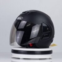 Mũ bảo hiểm 3/4 trùm đầu GRO V0 có kính dài cho nam nữ