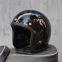 Mũ bảo hiểm 500TX Nhật Bản 3 / 4 Mũ bảo hiểm mở mặt FRP Harley Retro Mũ bảo hiểm đi xe máy Mũ bảo hiểm an toàn có nhãn dán DOT