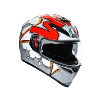 Mũ Bảo Hiểm AGV K3 Sv - BUBBLE GREY/WHITE/RED